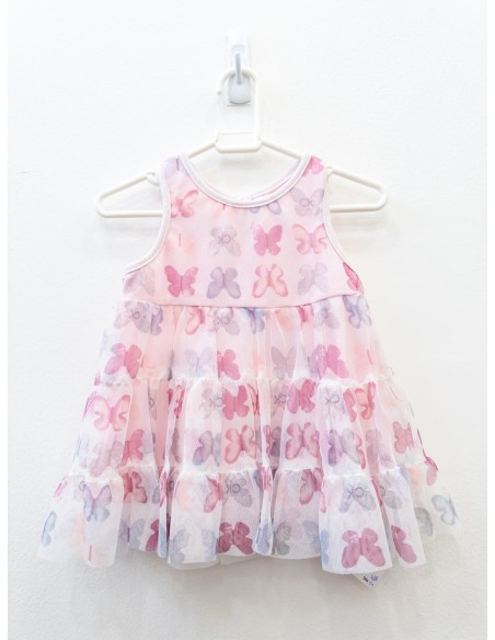 vestido flores tul