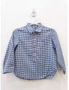 camisa manga larga cuadros azules
