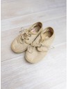 zapatos lona beige