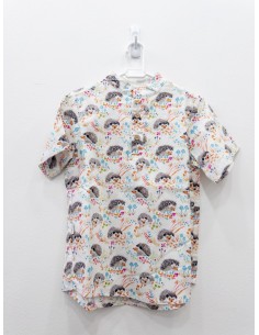 camisa blanca de puercoespin