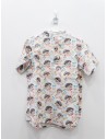 camisa blanca de puercoespin