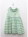 vestido rayas verdes y blancas