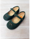 zapatos gamuza verde
