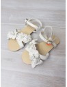 sandalias blancas