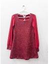 vestido rojo con mangas