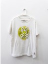 camiseta blanca con logo verde limon