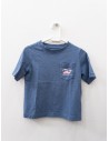 camiseta manga corta azul
