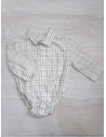 camisa enterizo lineas turquesas y cafes