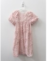 vestido rosado con flores 3d