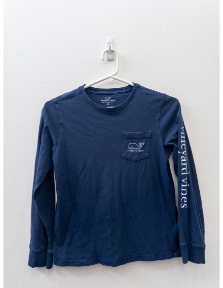 camiseta manga larga azul