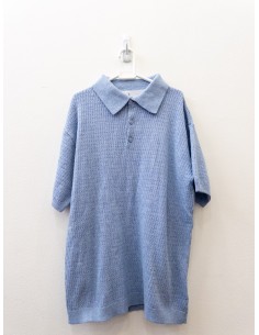 camisa tejida celeste