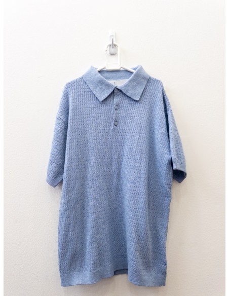camisa tejida celeste