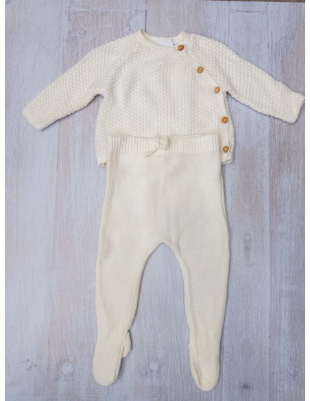 set primera puesta beige