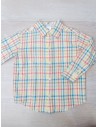 camisa manga larga cuadros amarillos, rojo, celeste, verde