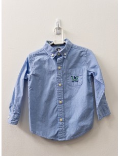 camisa manga larga celeste