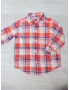 camisa cuadros y rayas azules y rojos