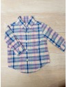 camisa cuadros lilas y azules