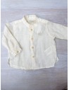 camisa manga larga beige