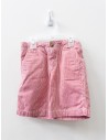 set short rayas rojos y blancos y camisa celeste