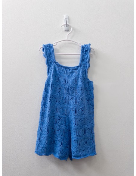 jumper crochet azul