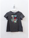 camiseta gris now is a good time