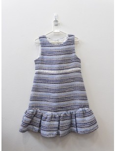 vestido rayas azules y celestes, nuevo