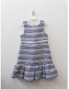 vestido rayas azules y celestes, nuevo