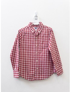 camisa cuadros rojos con blancos