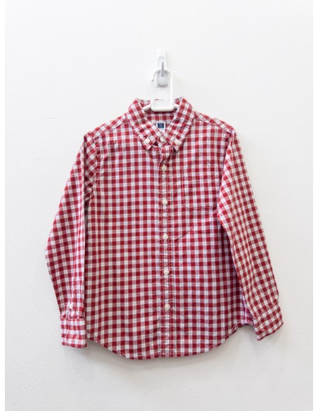 camisa cuadros rojos con blancos