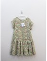 vestido flores verdes