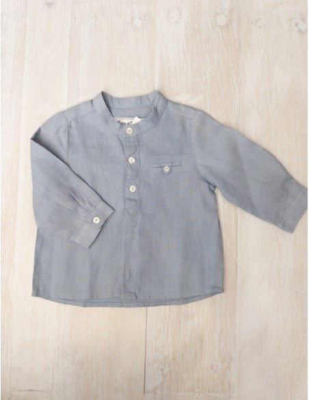 camisa celeste