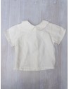 camisa blanca manga corta
