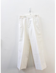 pantalon blanco de lino