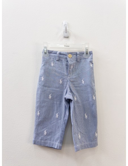 pantalon rayas azules con logo