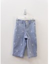 pantalon rayas azules con logo