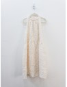 vestido blanco con texturas
