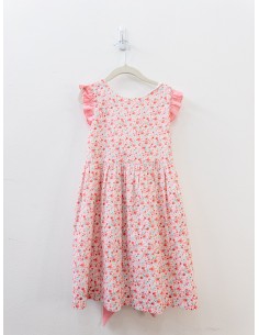 vestido flores rojas