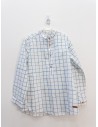 camisa cuadros celestes