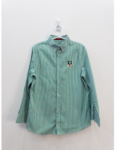 camisa rayas verdes y blancas