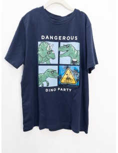 tshirt azul con dinosaurio