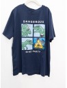 tshirt azul con dinosaurio