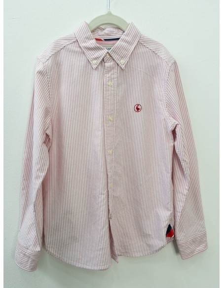 camisa rayas blancas blancas y rojas