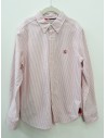 camisa rayas blancas blancas y rojas