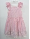 vestido rayas rosados