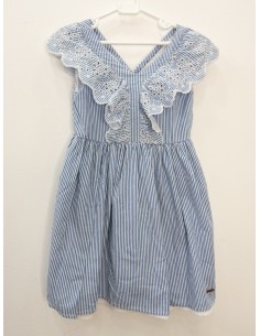 vestido rayas azules y blancas