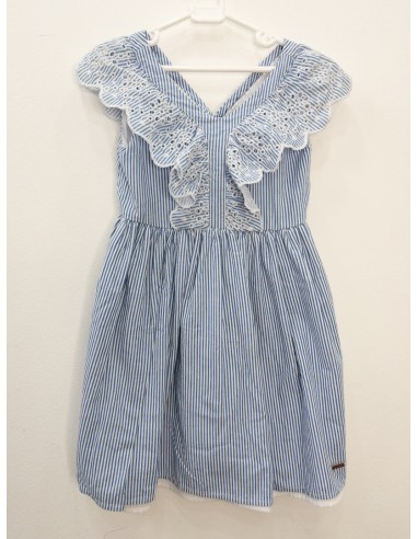 vestido rayas azules y blancas