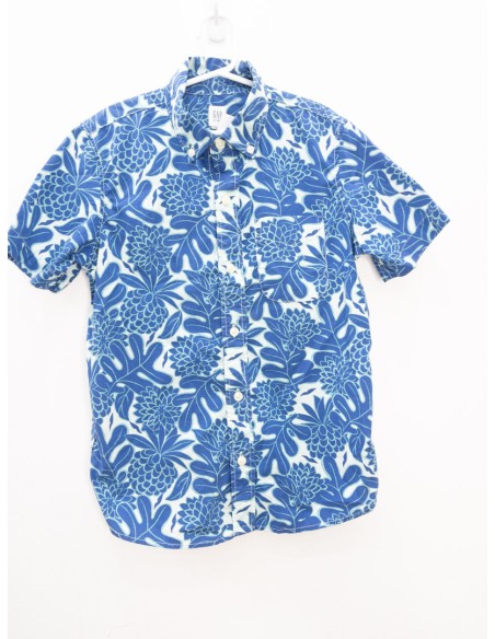 camisa flores azules