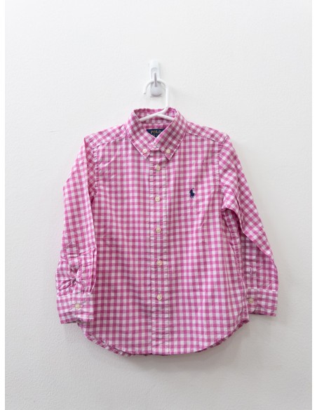 camisa cuadros rosados y blancos