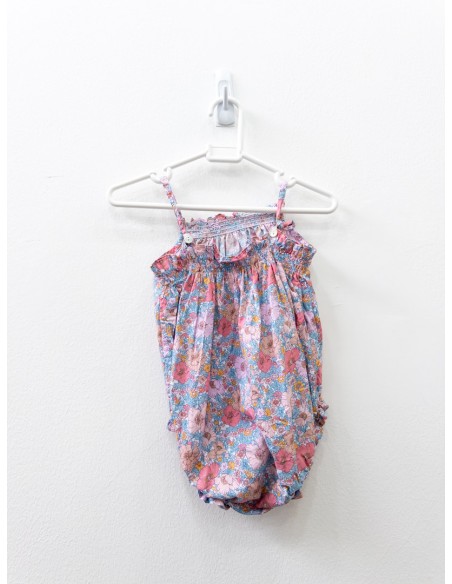 romper flores rosadas con azules
