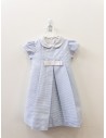 vestido rayas celestes y blancas